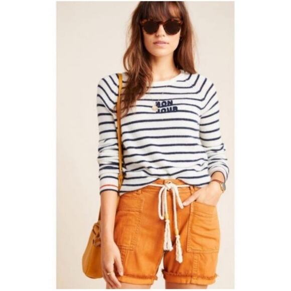 Anthropologie Wilder Rope Utility Shorts in Burnt Orange Size 30 - Picture 1 of 11